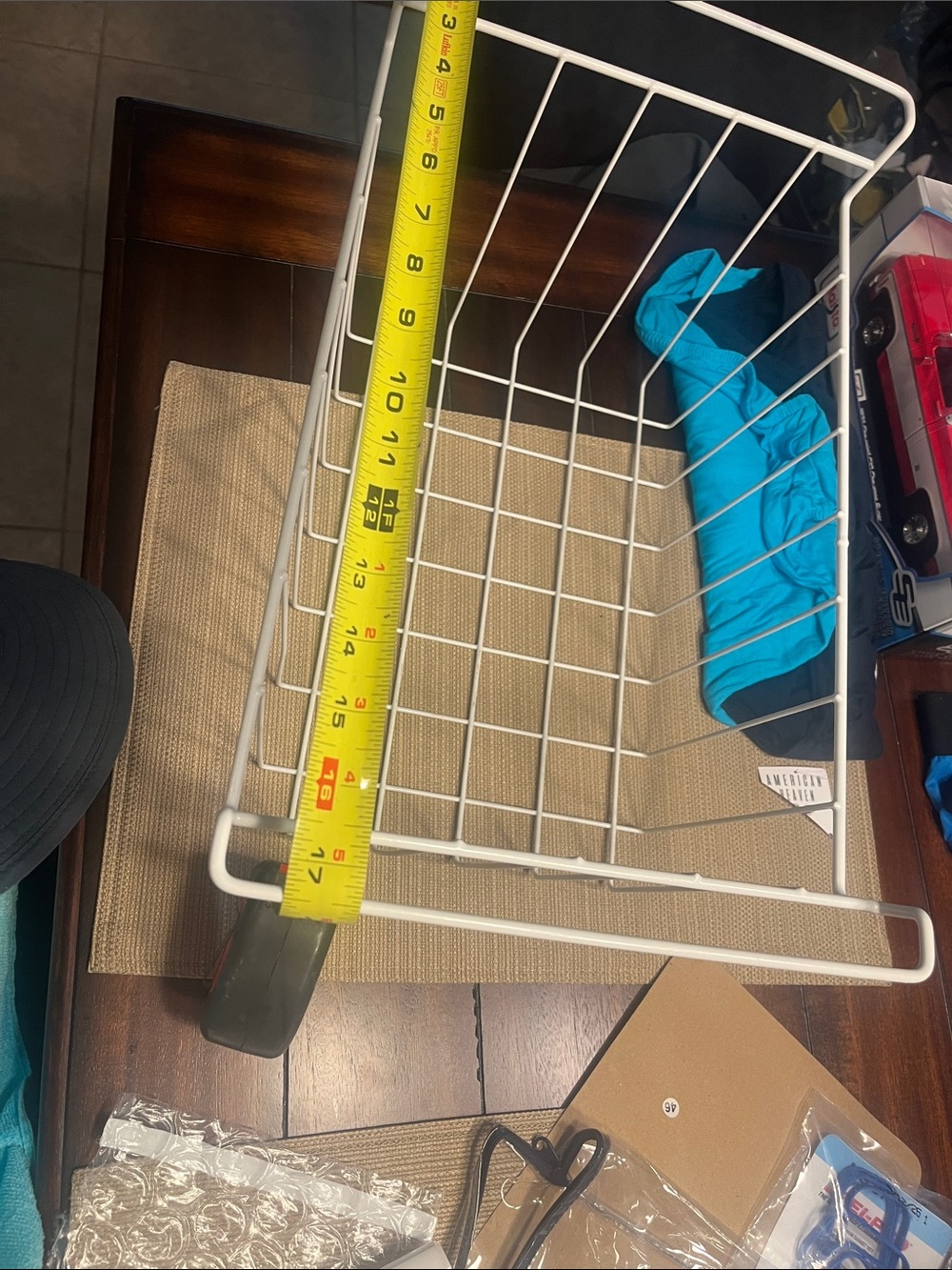 Freezer basket 🧺 White Wire Storage Basket for frozen food Organization Zoom in